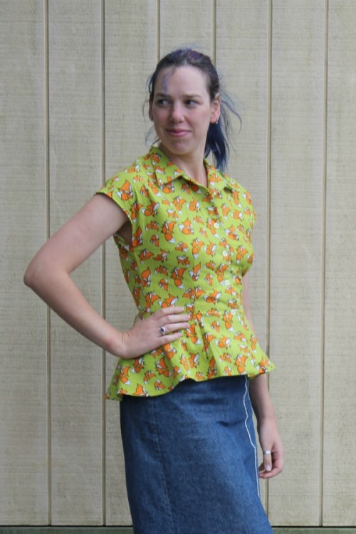 Forties Foxes blouse | Modern Vintage Cupcakes