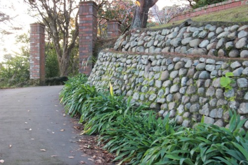 road and wall